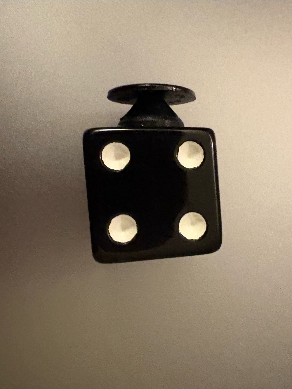 Jibbitz Black and White Dice Charm